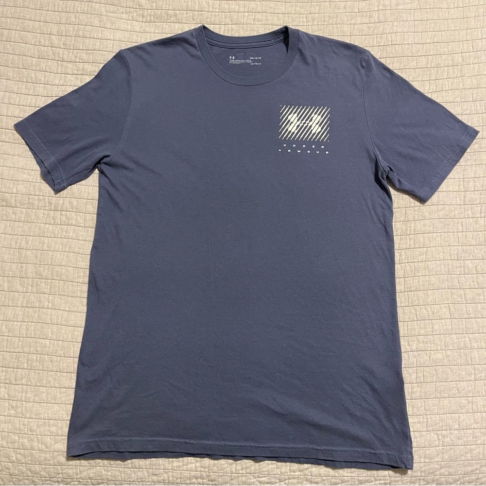 Under Armour Heatgear Loose Short Sleeve Blue T-shirt 1351922 Size Medium